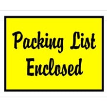 4.5x6 Yellow Packing List Enclosed Envelopes 1000/Case PL486