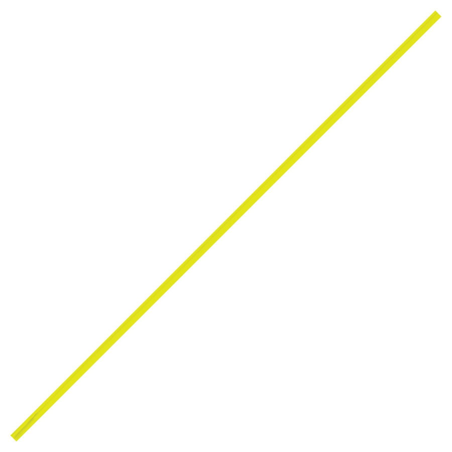 8 in Yellow Plastic Twist Ties 2000/Case PLT8Y
