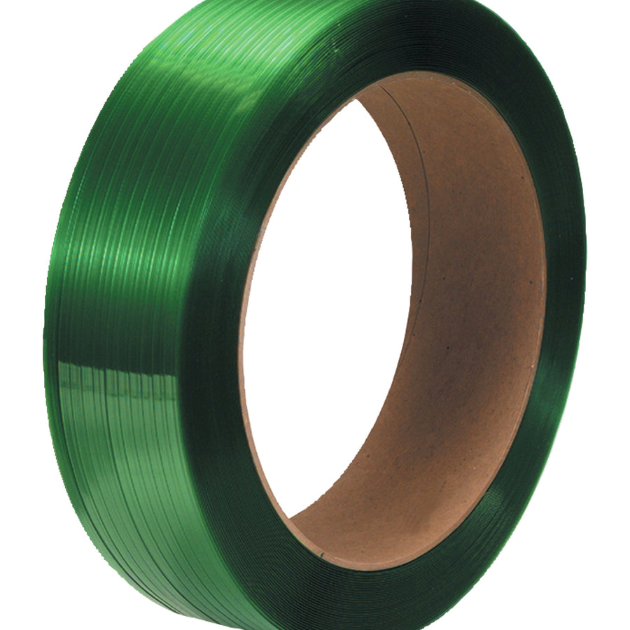 1/2 in x 3250 ft Green Heavy-Duty Polyester Strapping 2/Case PS4228G