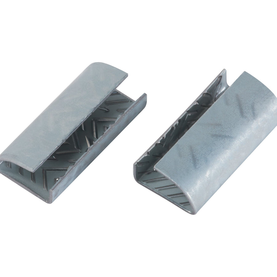 1/2 in Steel Serrated Polyester Strapping Seals 1000/Case PSS12OPEN