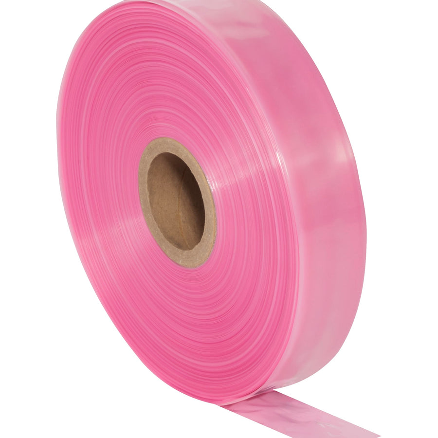 4 in x 1075 ft 4 Mil Pink Anti-Static Poly Tubing PTAS0404