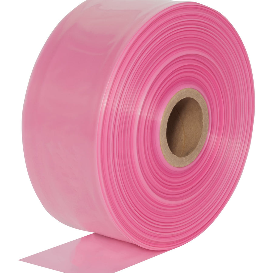 5 in x 1075 ft 4 Mil Pink Anti-Static Poly Tubing 1 Roll PTAS0504