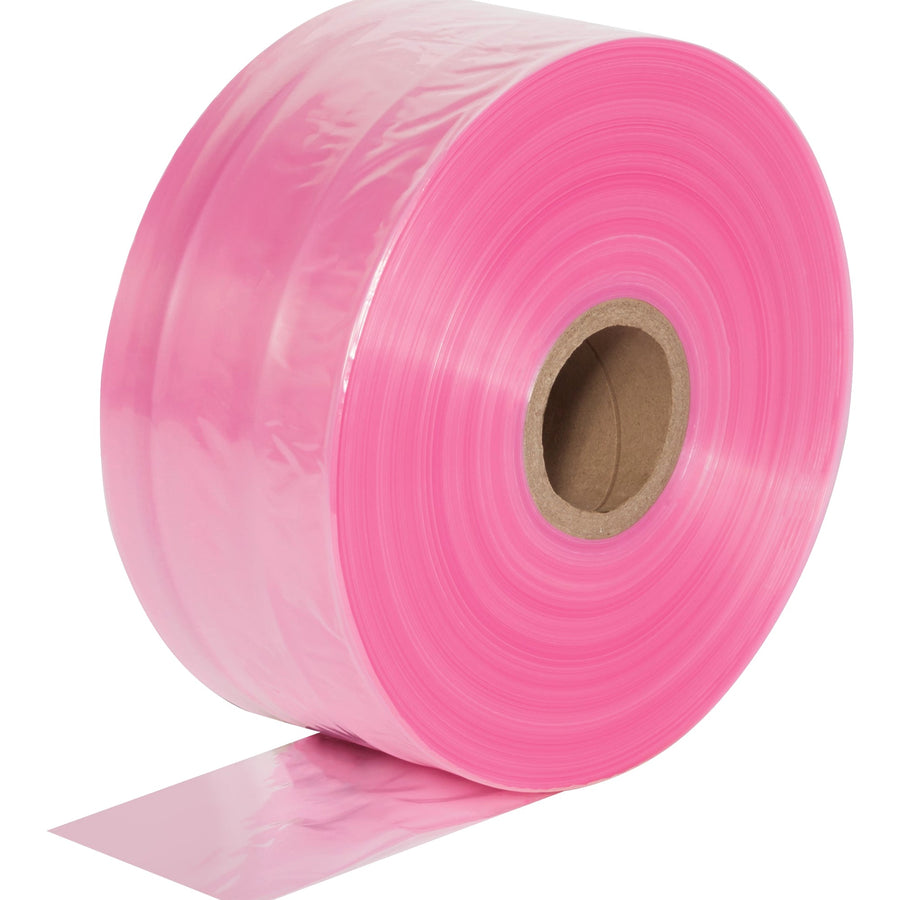 6 in x 2150 ft 2 Mil Pink Anti-Static Poly Tubing PTAS0602