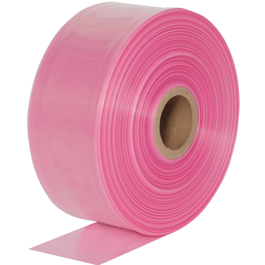 8 in x 1075 ft 4 Mil Pink Anti-Static Poly Tubing PTAS0804