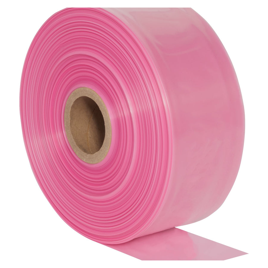 18 in x 1075 ft 4 Mil Pink Anti-Static Poly Tubing PTAS1804