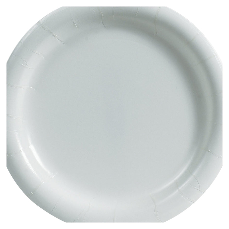 9 in White Heavy-Duty Paper Plates 500/Case PW102
