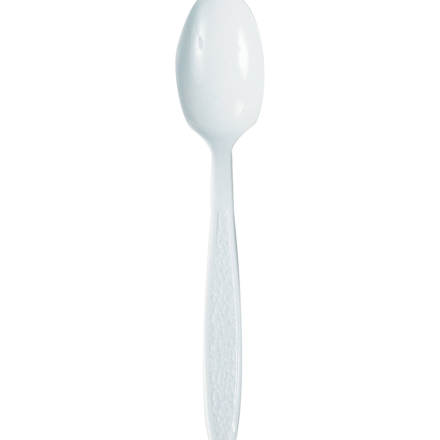 White Plastic Disposable Spoons 1000/Case PW106