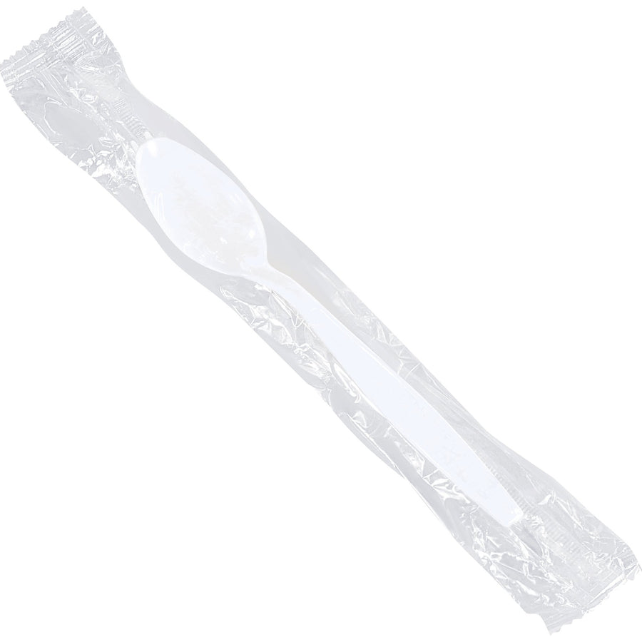 Individually Wrapped White Plastic Spoons 1000/Case PW109