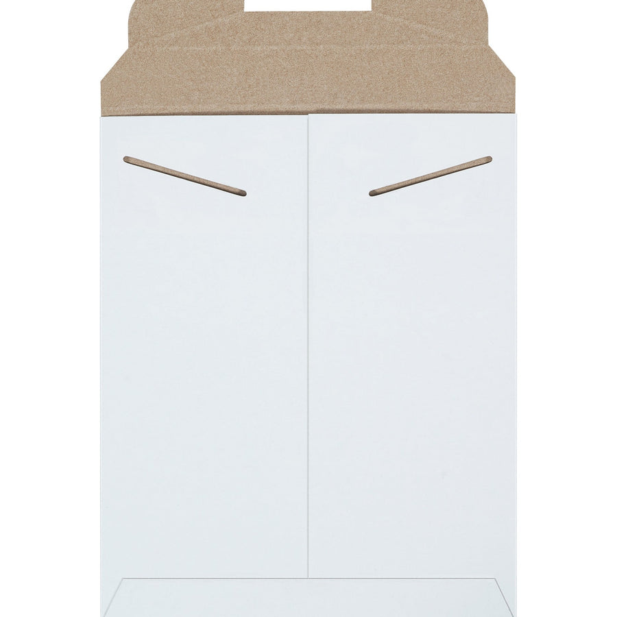 9x11.5 White Chipboard Tab Lock Stayflats Mailers 100/Case RM2W - alias listing