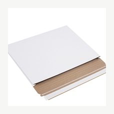 17x14x1 White Stayflats Gusseted Mailers