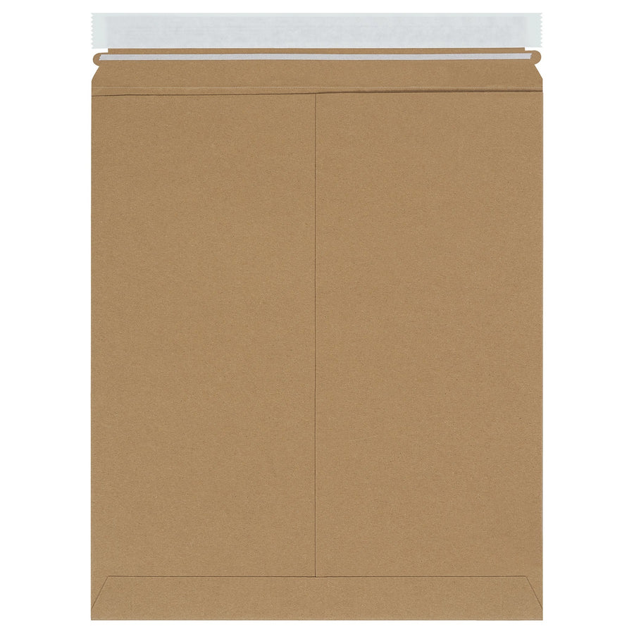 12 3/4 x 15 in Kraft Self-Seal Stayflats Plus Mailers 100-Pack RM4K - alias listing