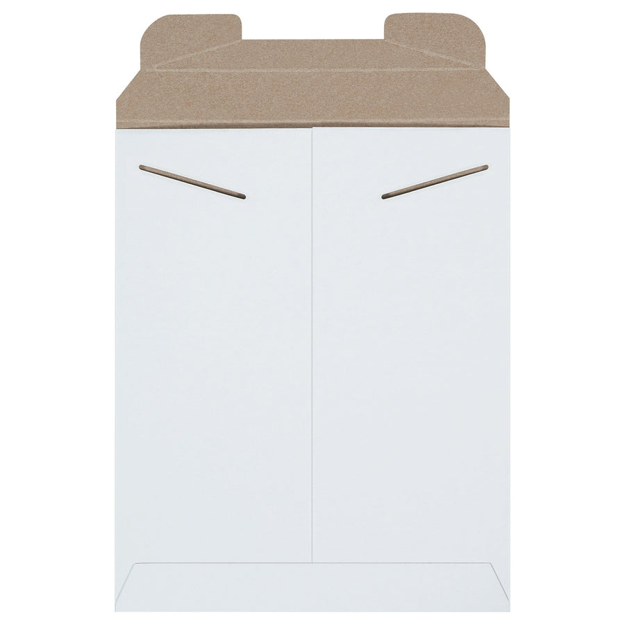 9.75x12.25 White Chipboard Rigid Tab Lock Mailers 100/Case RM5W - alias listing