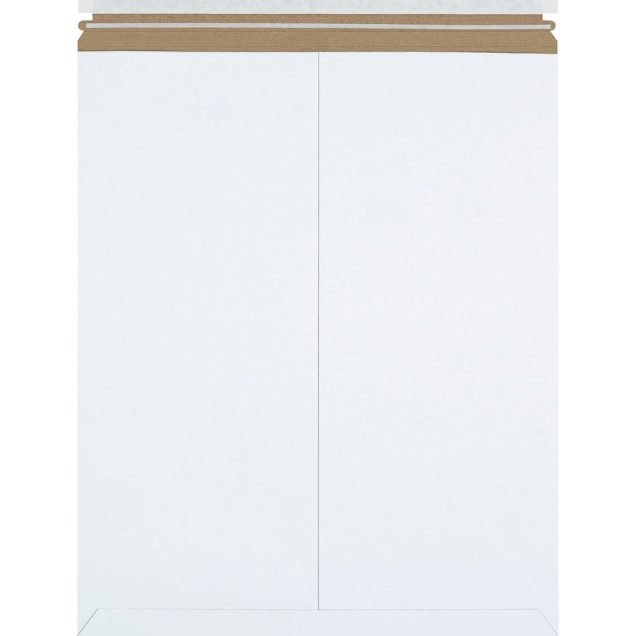 17x21 White Self-Seal Chipboard Stayflats Plus Mailers 100/Case RM7PS