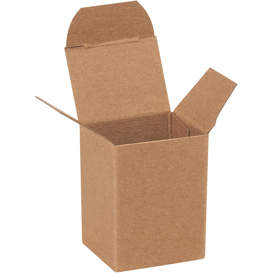 Protect and package small, lightweight products with our 1 1/2" x 1 1/4" x 2" kraft reverse tuck folding cartons. Made from durable 24-point die-cut fibreboard with secure pye-lock tucks that meet federal specification PPP-B-566. Ships flat to minimize storage and freight costs–1,000 cartons per case.