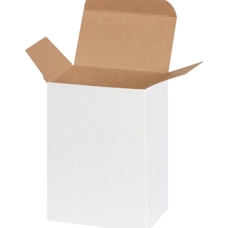 4x2.5x6 24pt White Fibreboard Reverse Tuck Folding Cartons 250/Case RT9SCW