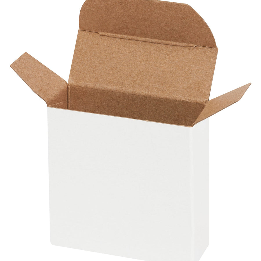 2 3/8 in White Reverse Tuck Folding Cartons 1000/Case RTC15W