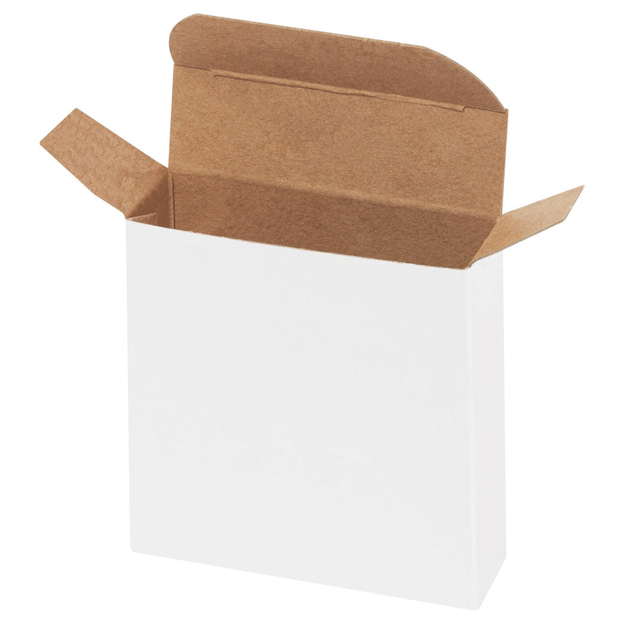 3 x 7/8 x 3 in 24 Pt White Reverse Tuck Folding Cartons 1000/Case RTC23W