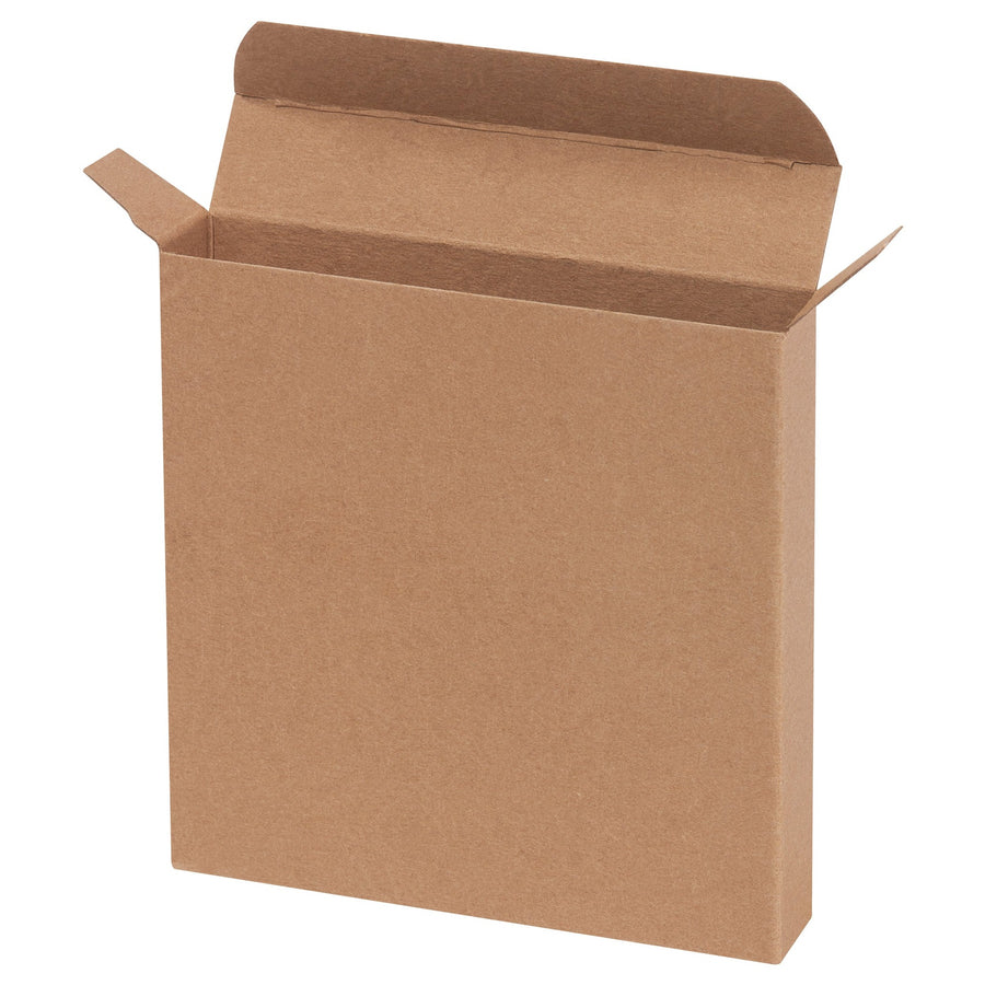 5.25x1x5.25 24pt Kraft Reverse Tuck Folding Cartons 250/Case RTC48
