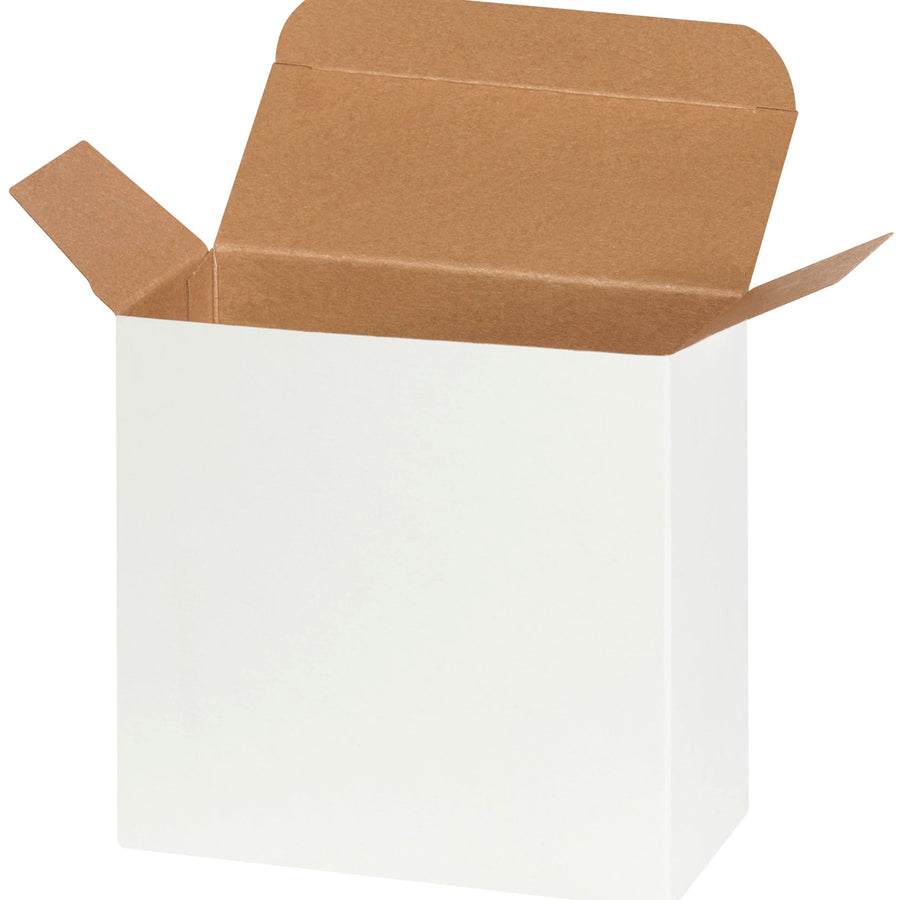 5 5/8 x 2 1/2 x 5 5/8 in 24 Pt White Reverse Tuck Cartons 250/Case RTC51W