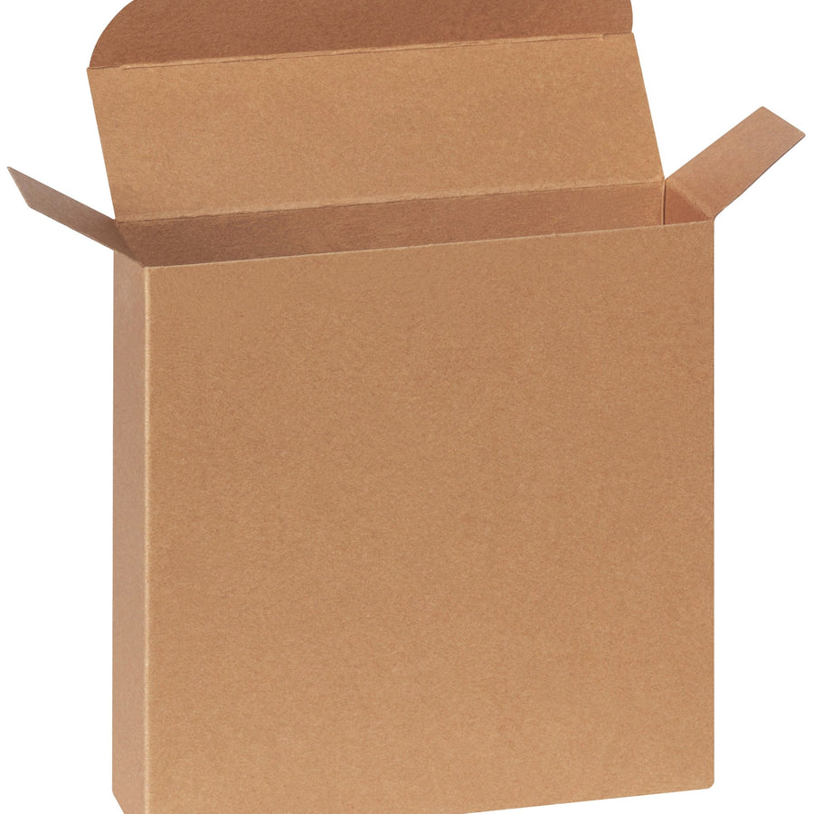 7.25x2x7.25 24pt Kraft Die-Cut Reverse Tuck Folding Cartons 250/Case RTC57