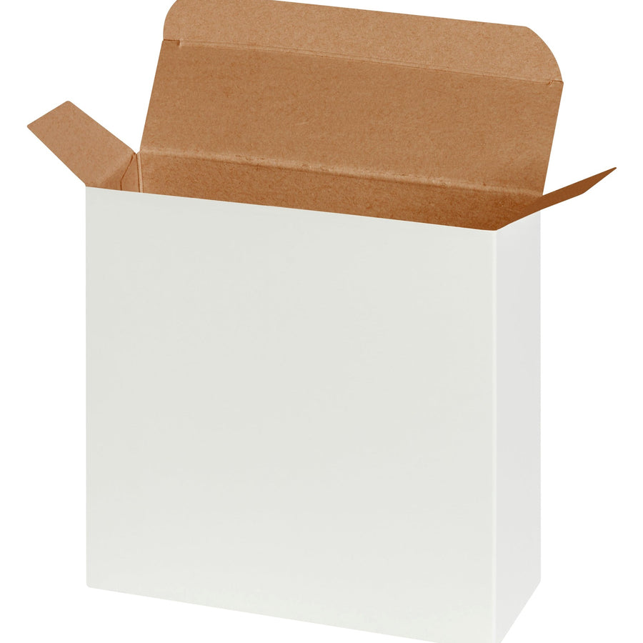7.25x2x7.25 24pt White Fibreboard Reverse Tuck Folding Cartons 250/Case RTC57W