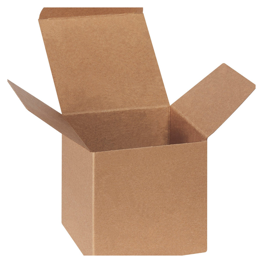 4x4x4 Kraft Reverse Tuck Folding Cartons 250/Case RTC61