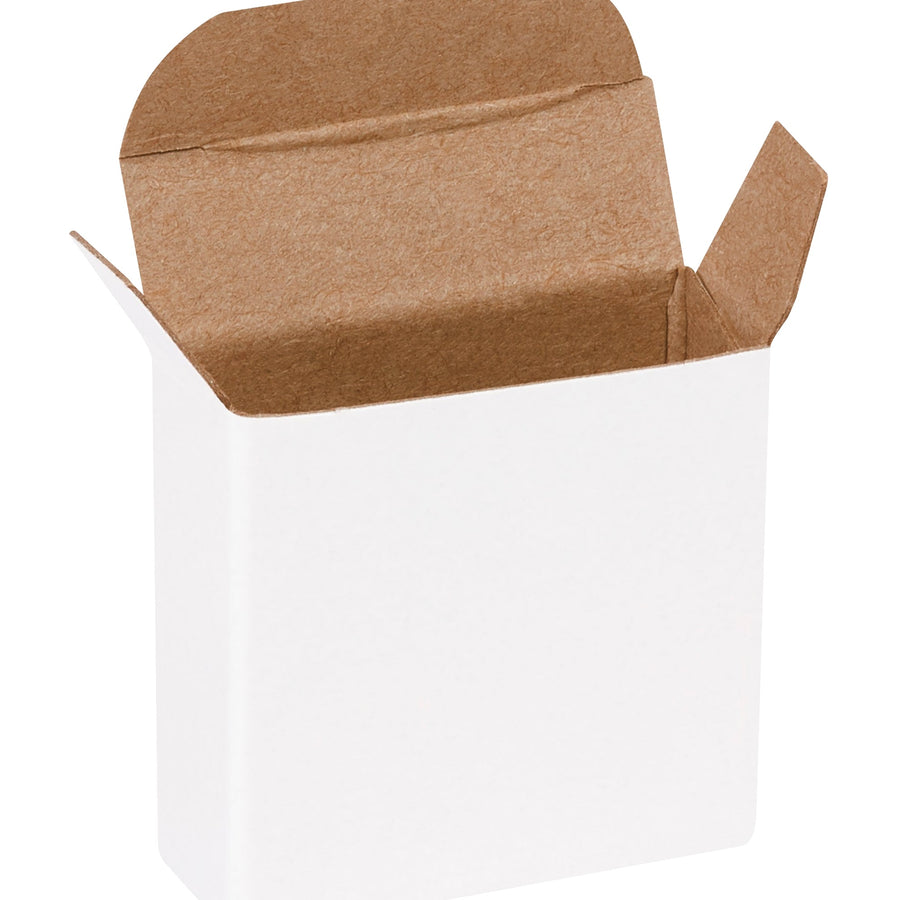 1 5/8 in 24 Pt White Reverse Tuck Folding Cartons 2000/Case RTC7W