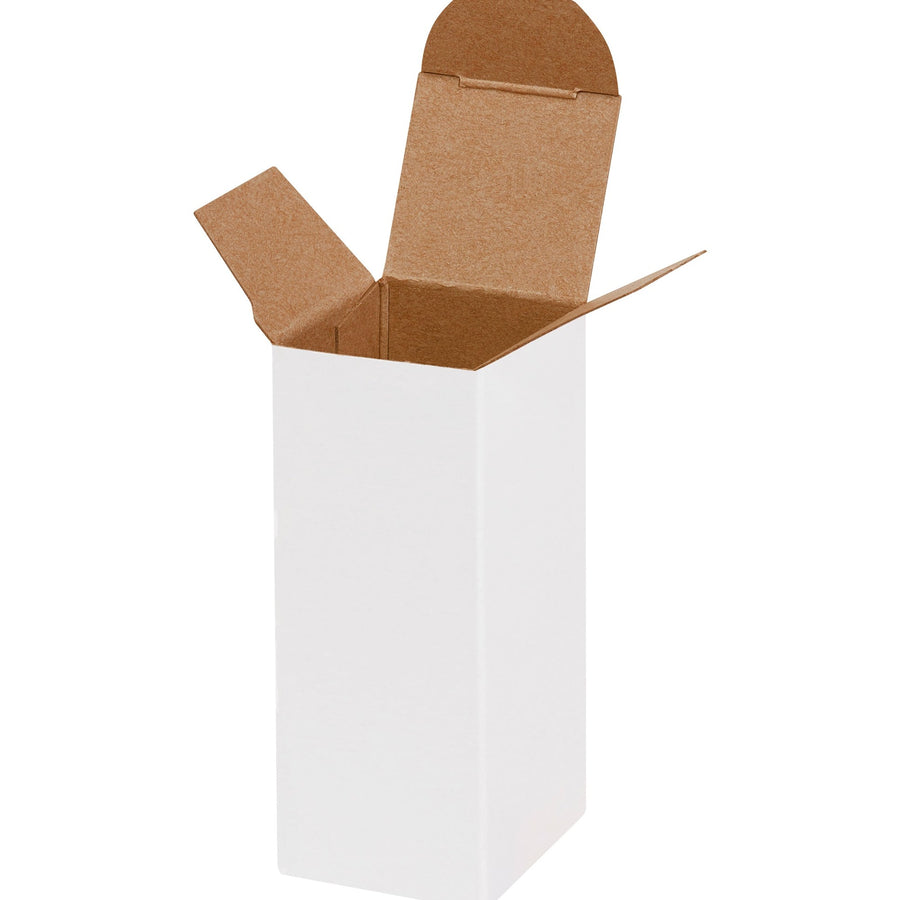 1.5x1.5x4 24pt White Fibreboard Reverse Tuck Folding Cartons 1000/Case RTD1W