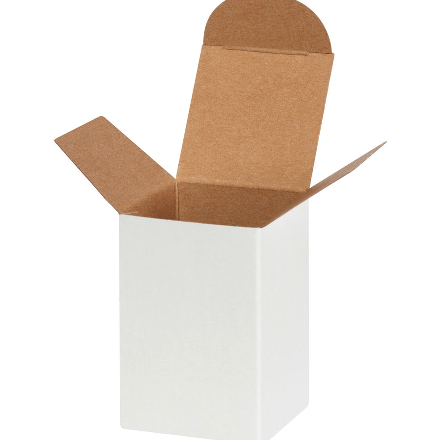2x2x3 24pt White Fibreboard Reverse Tuck Folding Cartons 1000/Case RTS11W