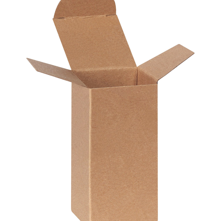 2x2x4 24pt Kraft Die-Cut Reverse Tuck Folding Cartons 1000/Case RTS12