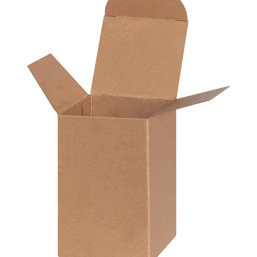 2.5x2.5x4 Kraft Reverse Tuck Folding Cartons 500/Case RTS18