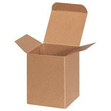 3x3x4 Heavy Duty Kraft Reverse Tuck Folding Cartons RTS18HD