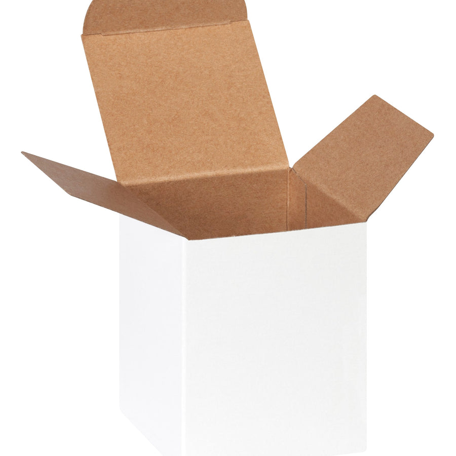 3x3x4 24pt White Fibreboard Reverse Tuck Folding Cartons 250/Case RTS21W