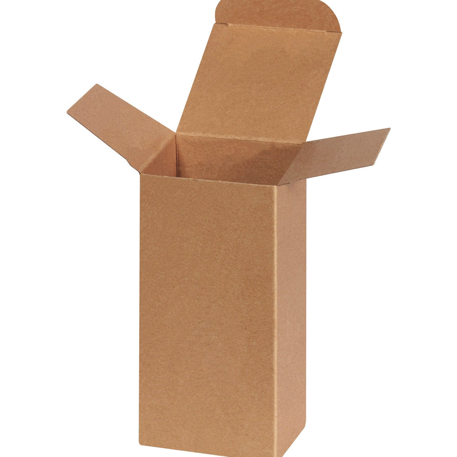 3x3x6 Kraft Reverse Tuck Folding Cartons 250/Case RTS22