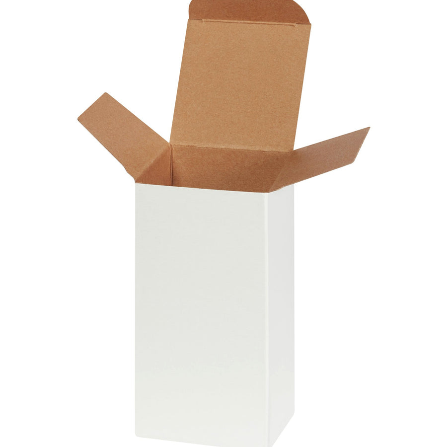 3x3x6 24pt White Fibreboard Reverse Tuck Folding Cartons 250/Case RTS22W