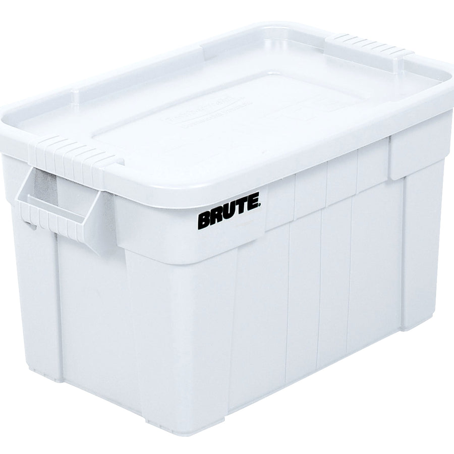 28x18x15 White Plastic Brute Tote with Lid 1 Each RUB118