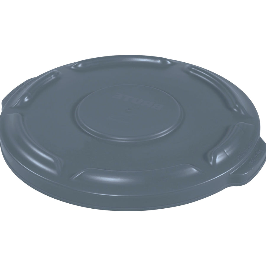 10 Gallon Gray Rubbermaid Brute Plastic Flat Trash Can Lid Heavy Duty RUB310LGR