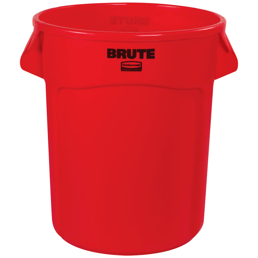 Heavy-duty 20-gallon plastic waste container built to withstand demanding industrial environments without rusting, chipping, or peeling. Features molded handles for easy lifting and vented side channels for quick liner removal. Sold as 1 each unit.