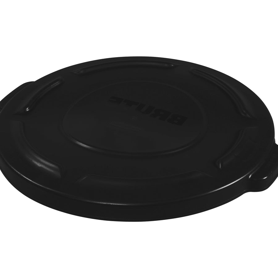 20 Gallon Black Plastic Flat Trash Can Lid 1 Each RUB320LBL