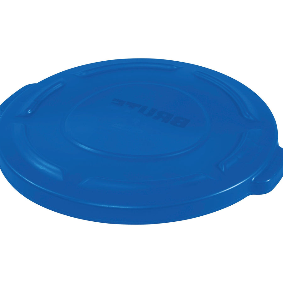 20 Gallon Blue Plastic Flat Trash Can Lid RUB320LBLU