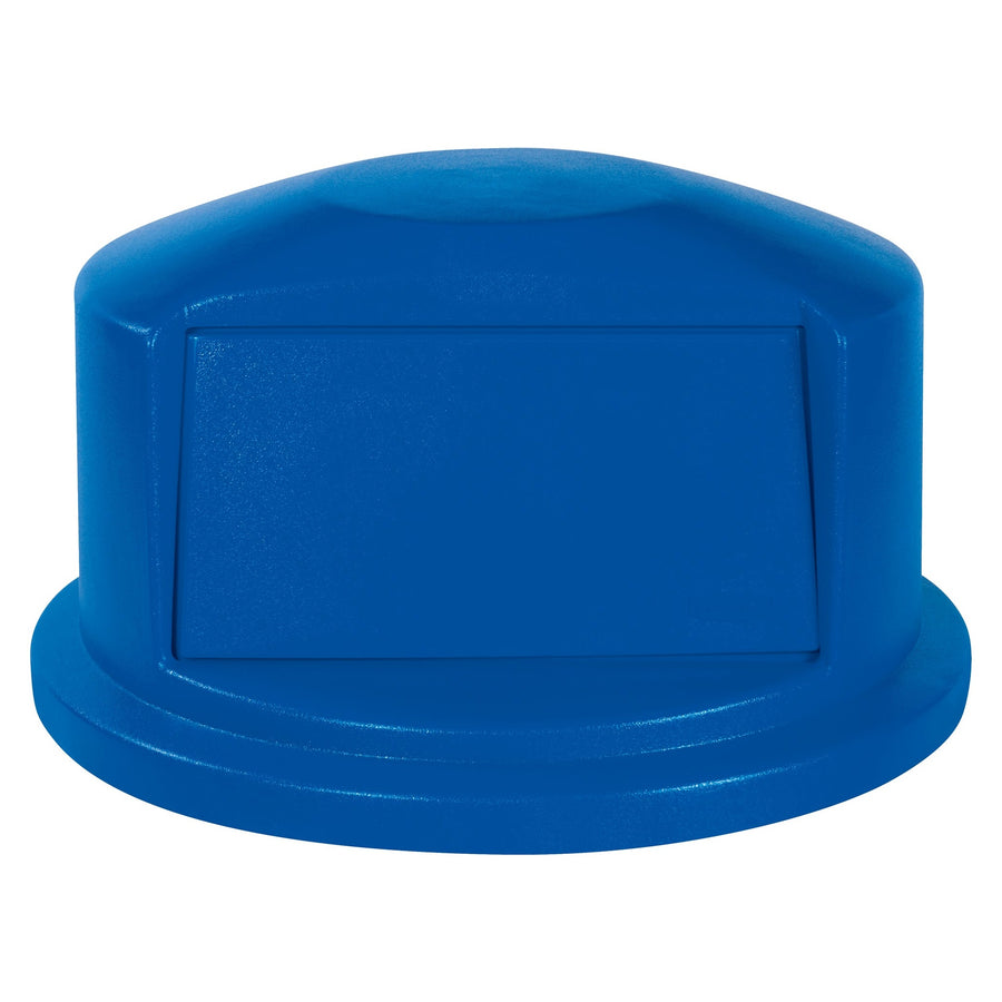 32 Gallon Blue Plastic Domed Trash Can Lid RUB332DBLU