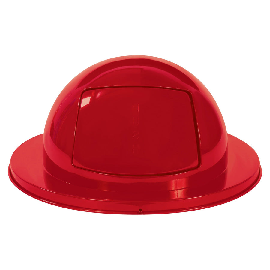 55 Gallon Red Steel Dome Lid RUB355SDR