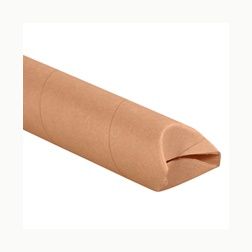 3x15 Kraft Crimped End Mailing Tubes 24/Case
