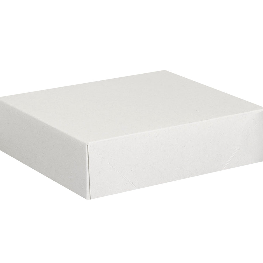 11 1/8 x 9 1/2 x 3 in White Fibreboard Folding Cartons 150/Case S6