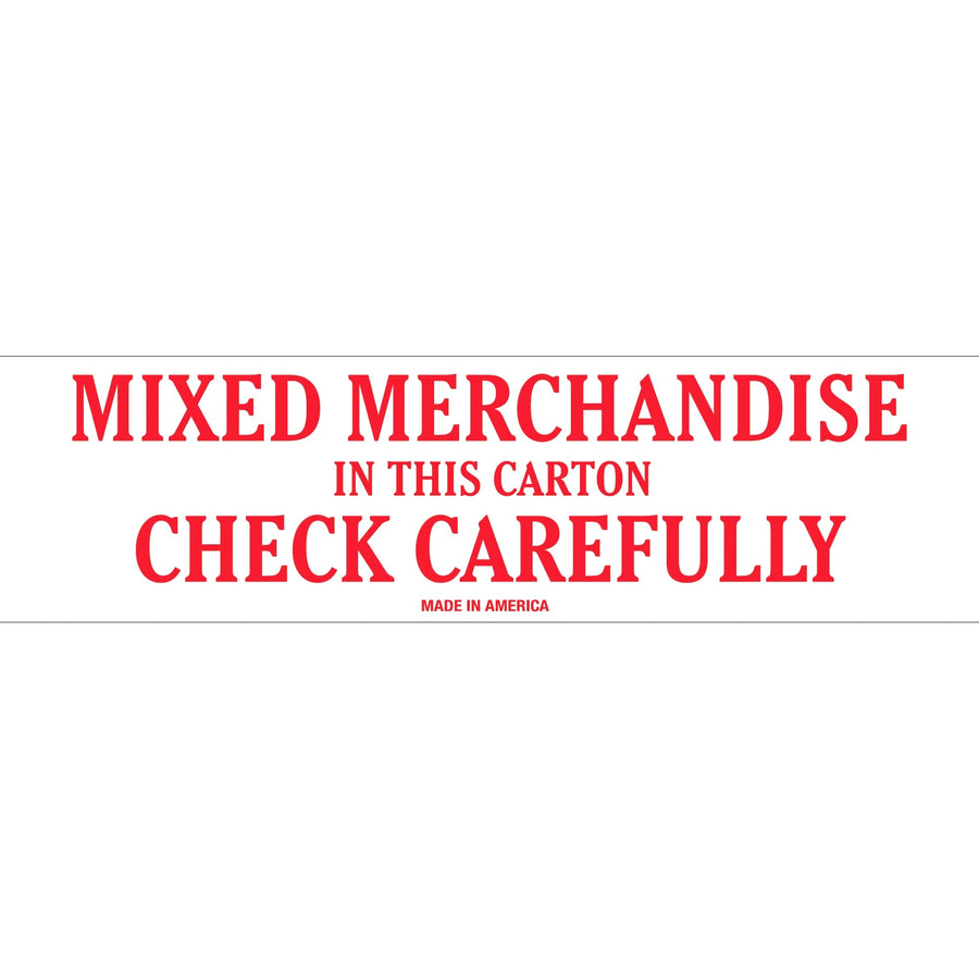2x8 Red/White Mixed Merchandise Labels Semi-Gloss 500/Roll SCL544 - alias listing