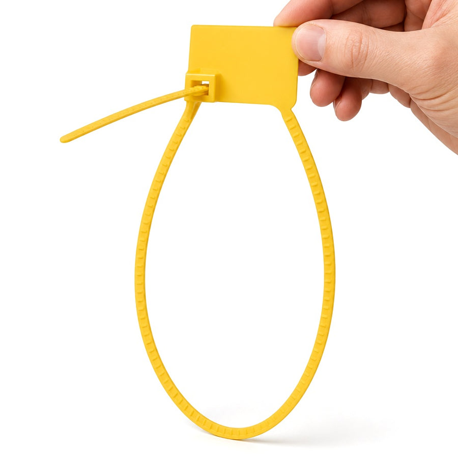 7 in Yellow Tamper Evident Equilok Pull-Tight Security Seals SE1016Y