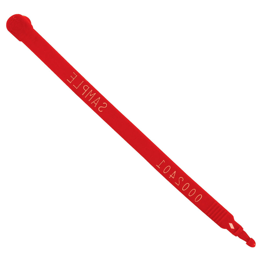 7.5 in Red Plastic Truck Seals 100/Case SE1027R