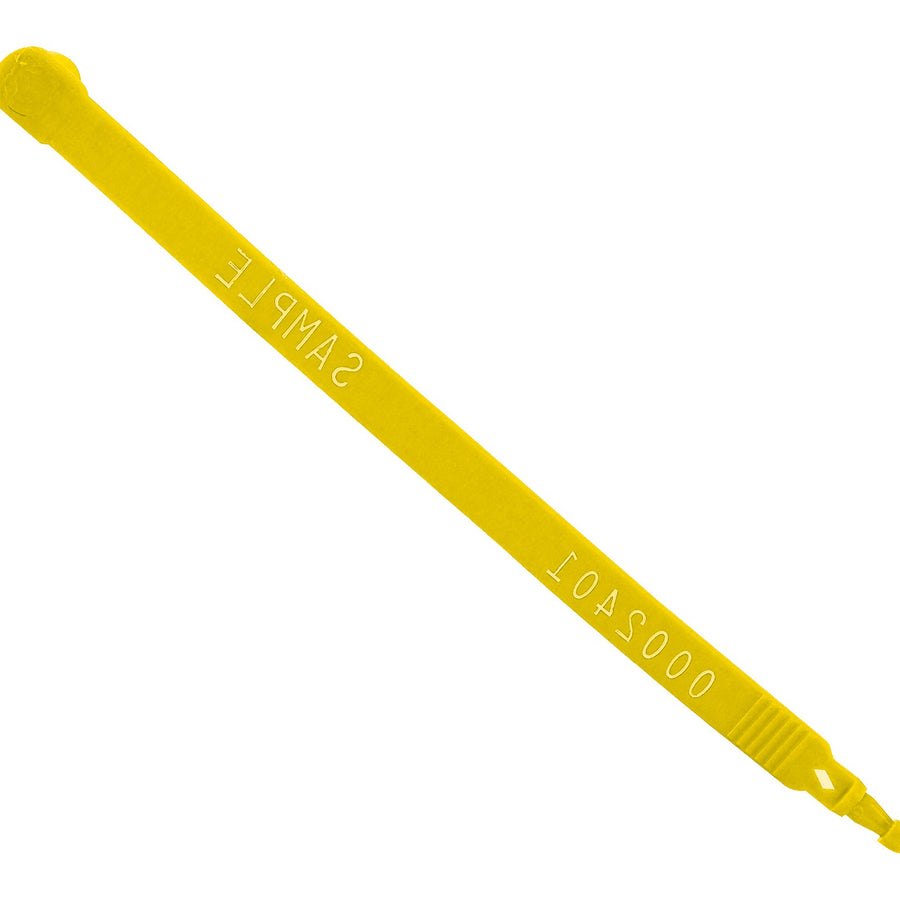 7.5 in Yellow Plastic Truck Seals 100/Case SE1027Y