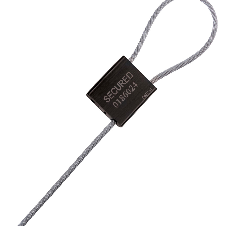 1/8 x 24 in Black Galvanized Steel Cable Seals 50/Case SE1070B