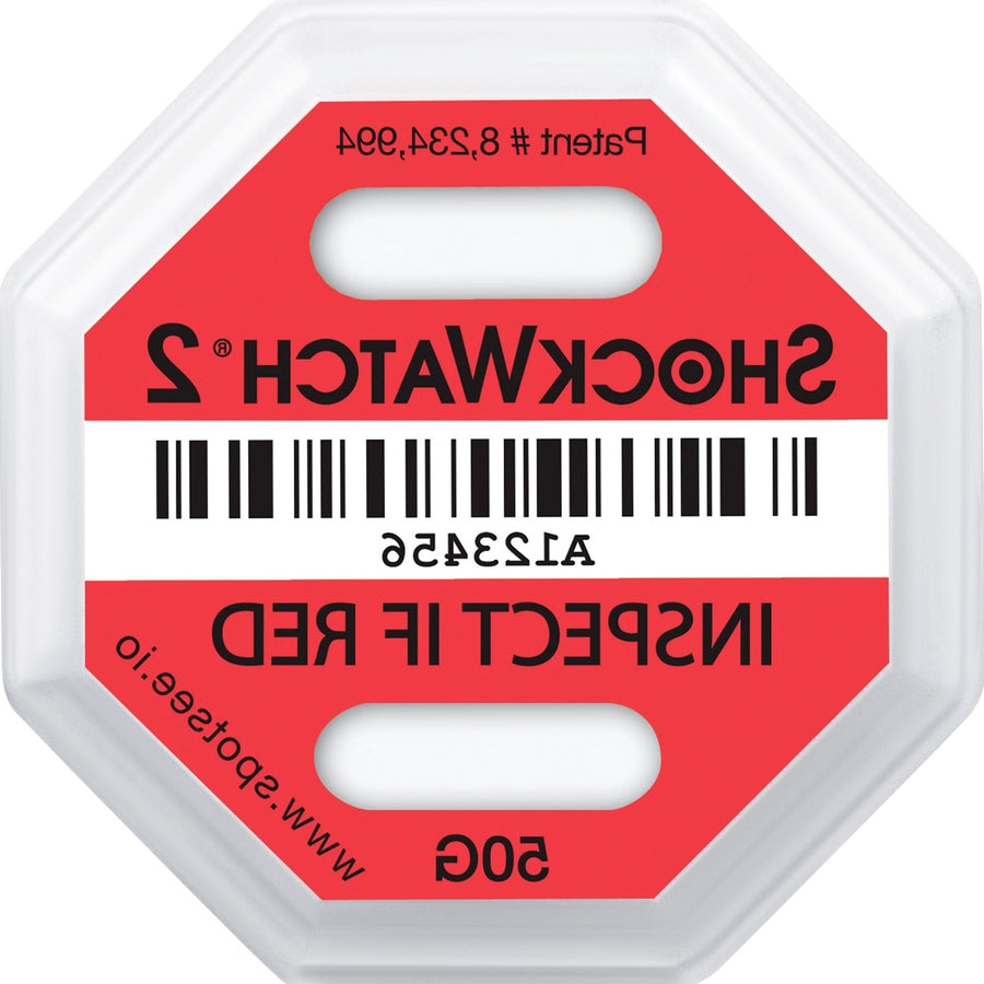 50G Red ShockWatch 2 Impact Indicators 50/Case SHWT50